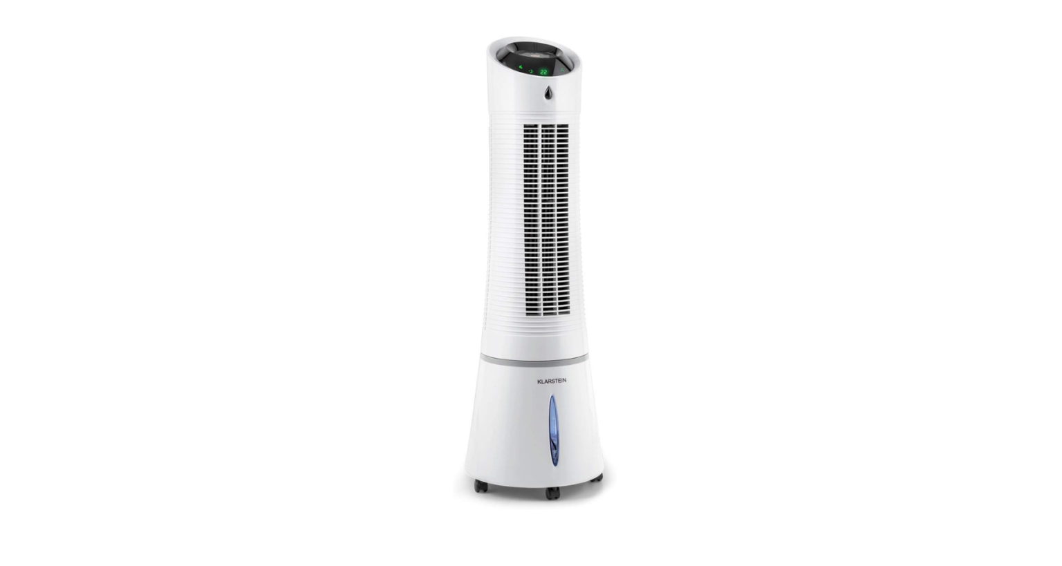 Klarstein Condizionatore Portatile 3 In 1 Senza Tubo - Ventilatore, Umidificatore E Raffrescatore 228m³/h, Serbatoio 5L, Timer 2H